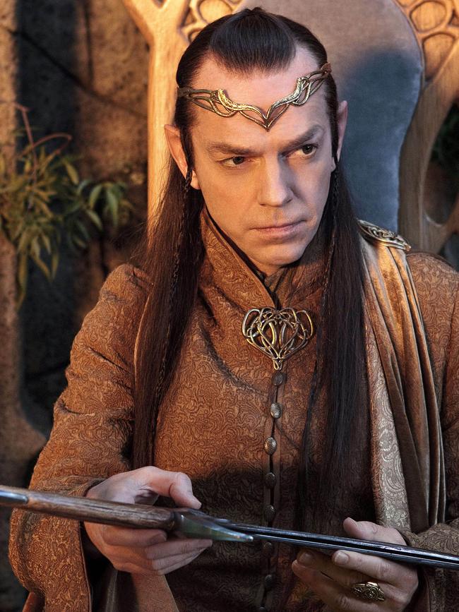 Hugo Weaving as the older Elrond in LOTR. Picture: AFP