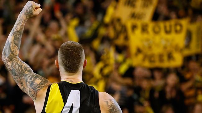 Dustin Martin is on the prowl to win the AFL Grand Final. Picture: Getty Images