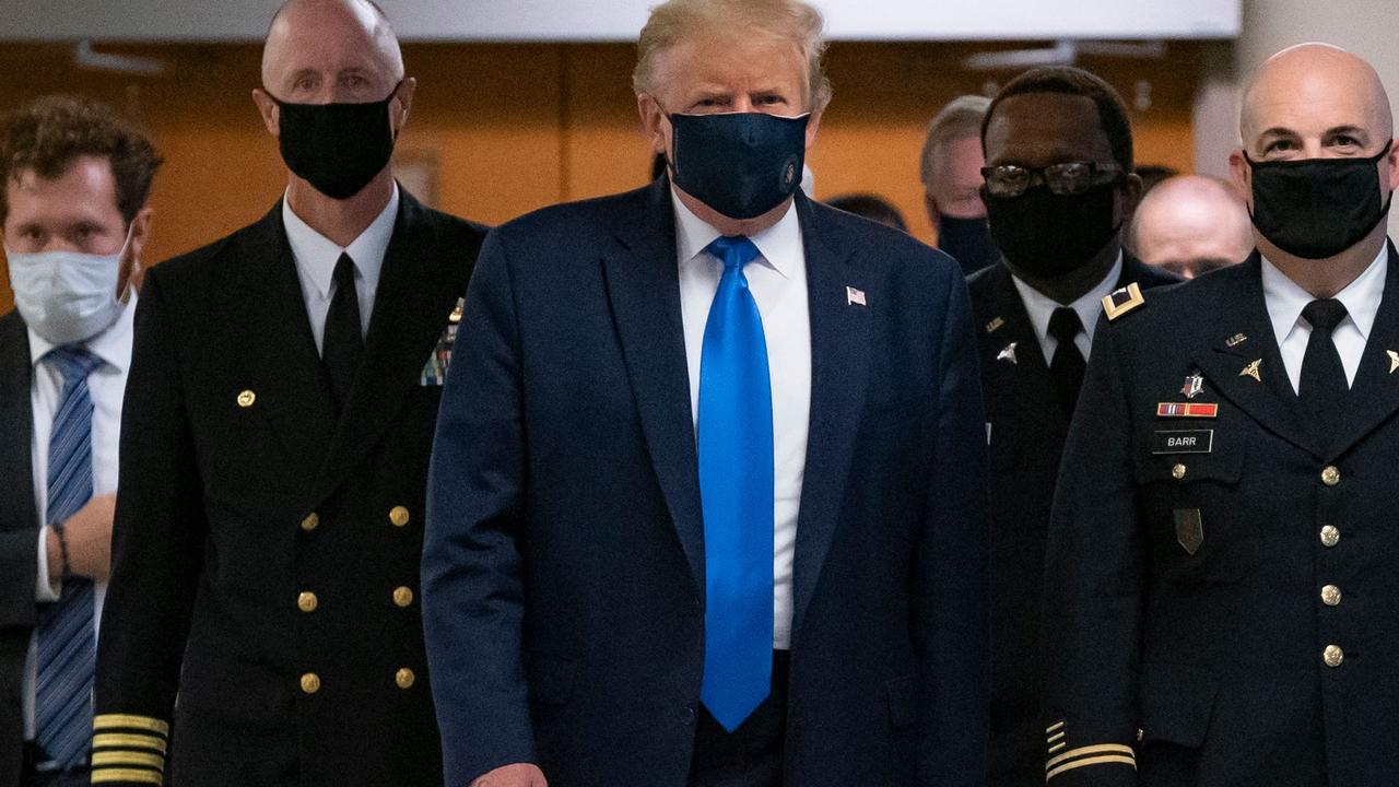 Trump has long been resistant to wearing a mask. Picture: Alex Edelman /AFP