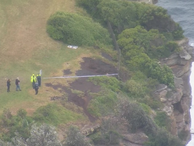 Police confirmed a body had been found. Picture: Nine News