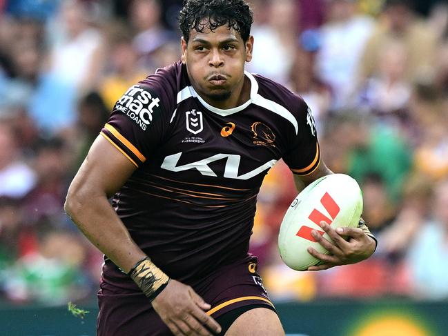 Off-contract Selwyn Cobbo is yet to receive an offer from the Broncos. Picture: Getty Images