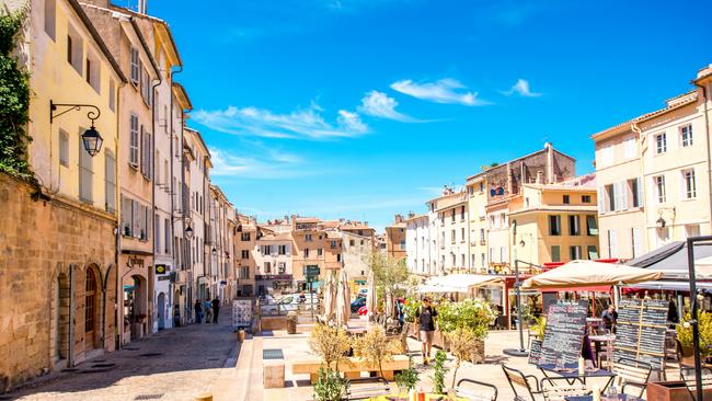 Some of the pretty streets of Aix-en-Provence.