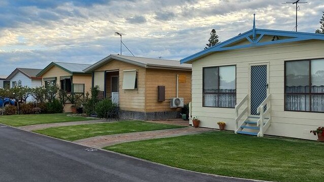 Long-term dwellings at the Moana Beach Tourist Park. Pic: Onkaparinga Council