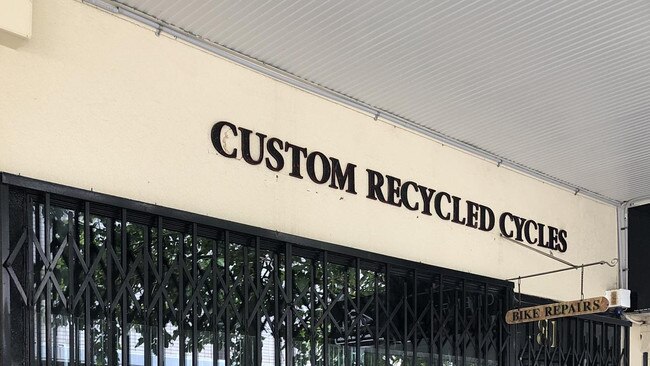Police raided Custom Recycled Cycles on October 9, 2020.