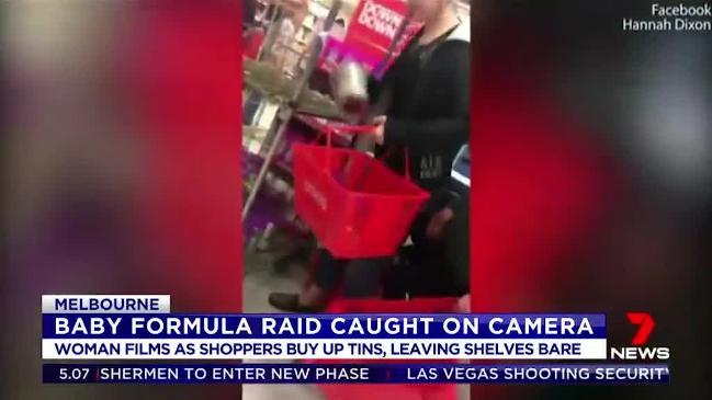 Shoppers raid baby formula before it's on the shelf