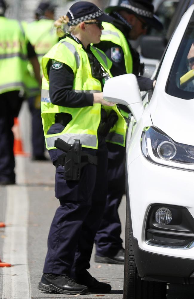 Police say they are now using better intelligence to target drink-drivers, focusing on problem areas and periods between 6pm and 6am. Picture: Stewart McLean