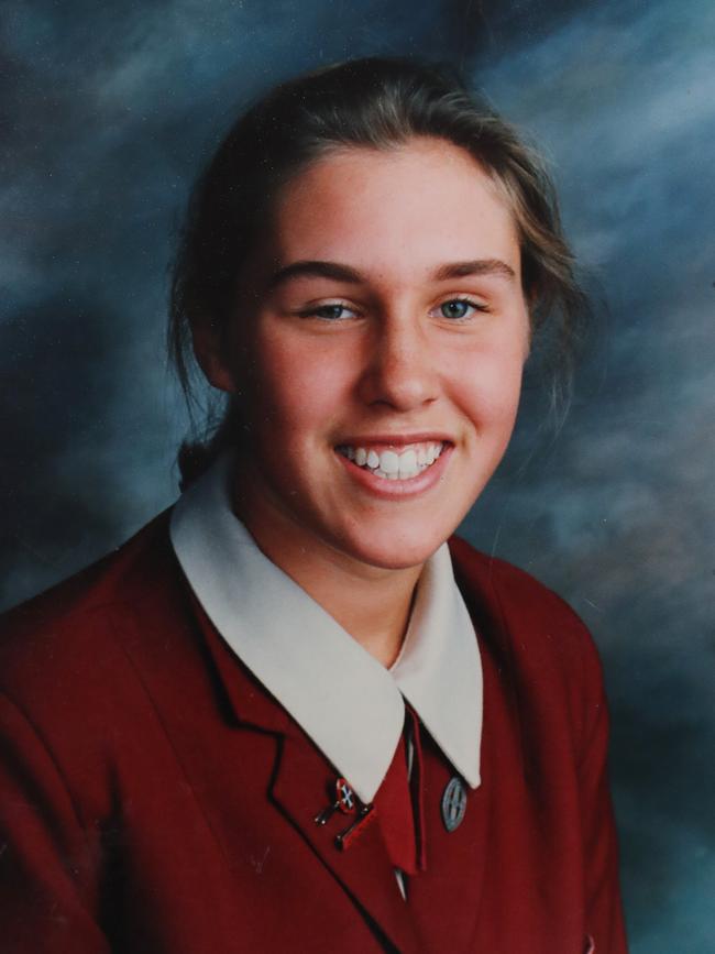 Leah Sallese as a student. Picture: supplied by Leah Sallese