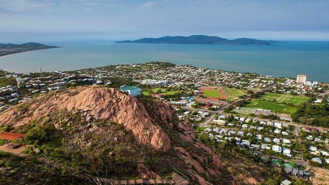 Aerial view of Townsville.