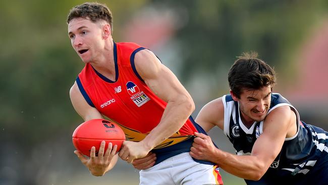 Brandon Lester in action for Yarraville-Seddon. Picture: Josh Chadwick