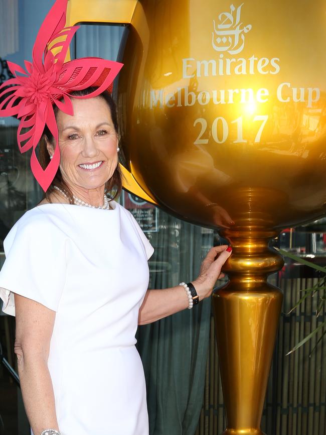 Amanda Elliott at the Melbourne Cup Carnival Lunch held at Cirrus Dining in Barangaroo. Picture: Christian Gilles