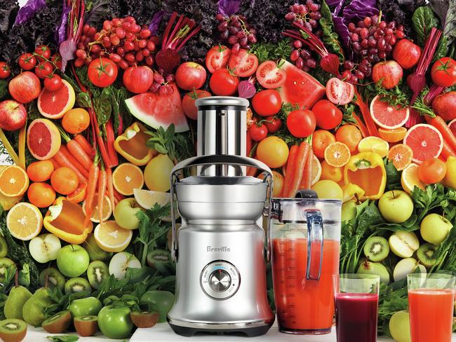 Supplied pic for Home Improvement story on kitchens in HS Realestate/Home Living.Juices flowingBreville’s new flagship juicer, the Juice Fountain Cold XL ($469.95), pictured, received an Australian Good Design Award this year. The juicer has a compact footprint, while its large chute lets you juice whole fruits and vegetables at a time.It features cold-spin technology, which means you won’t end up with an unappealing warm glass of juice. breville.com