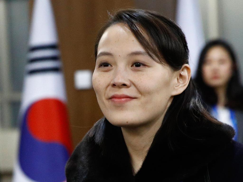 Kim Yo-jong has been rumoured to have accepted a greater role within North Korea’s leadership. Picture: Patrick Semansky/AFP