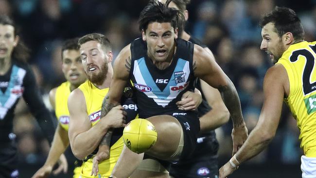 Chad Wingard was a star for the Power. Picture: Sarah Reed