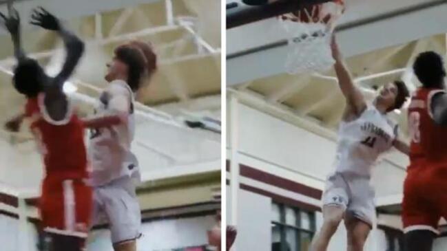 HUGE Johnny Furphy dunk gets scouts salivating