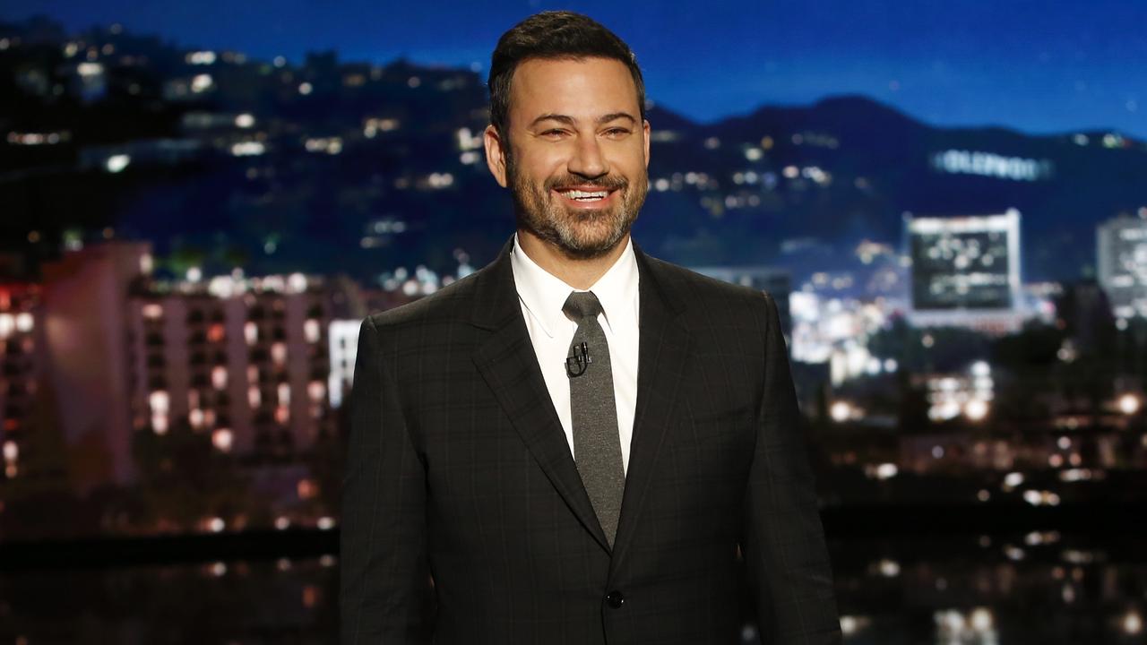 Jimmy Kimmel performing on his late night show. Picture: Randy Holmes/ABC via Getty Images