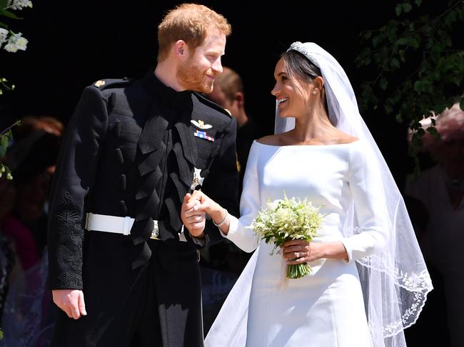 Clare Waight Keller, of Givenchy, designed Meghan Markle’s wedding gown. Picture: Getty Images