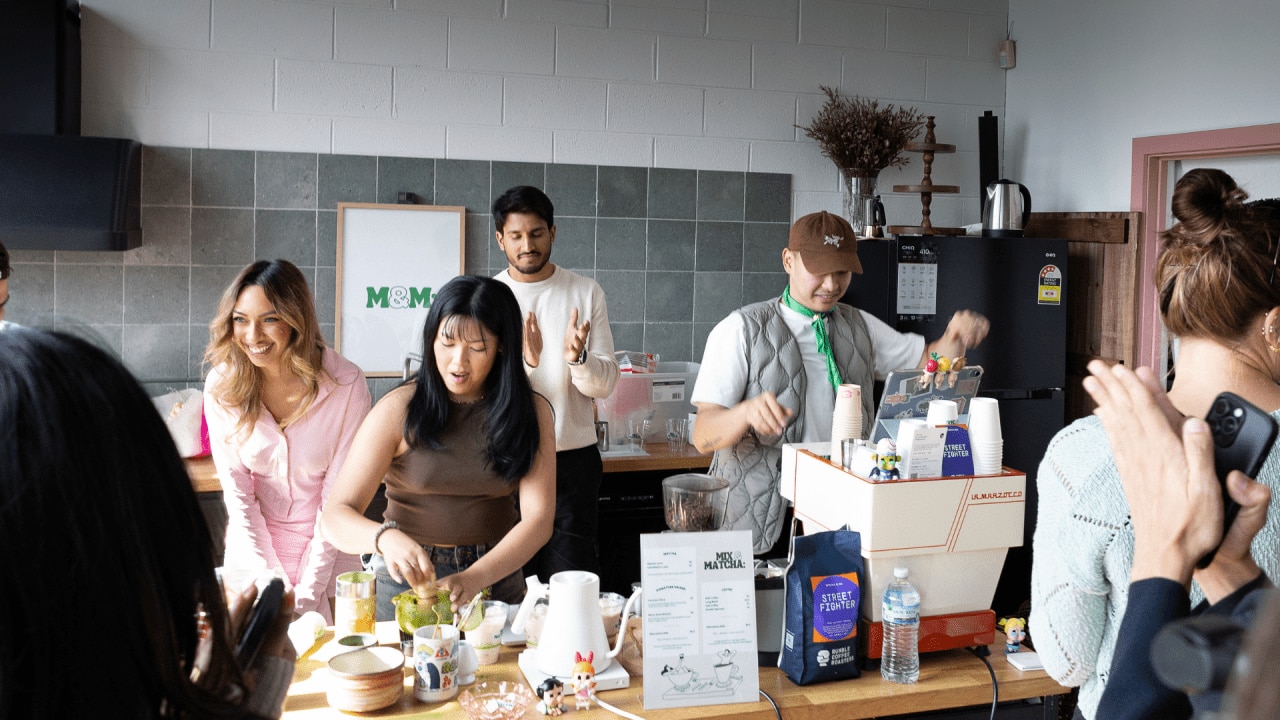Melbourne's Mix & Matcha event serves matcha as the rave drink of choice. Photography by alain_film.