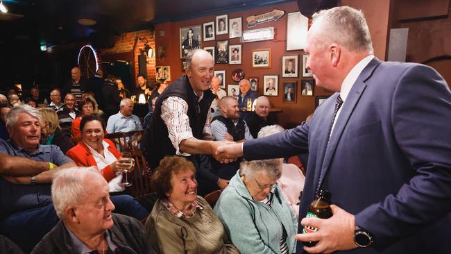 Deputy Prime Minister Barnaby Joyce on the Paul Murray Live show at the Family Hotel in Tamworth. Picture: Supplied