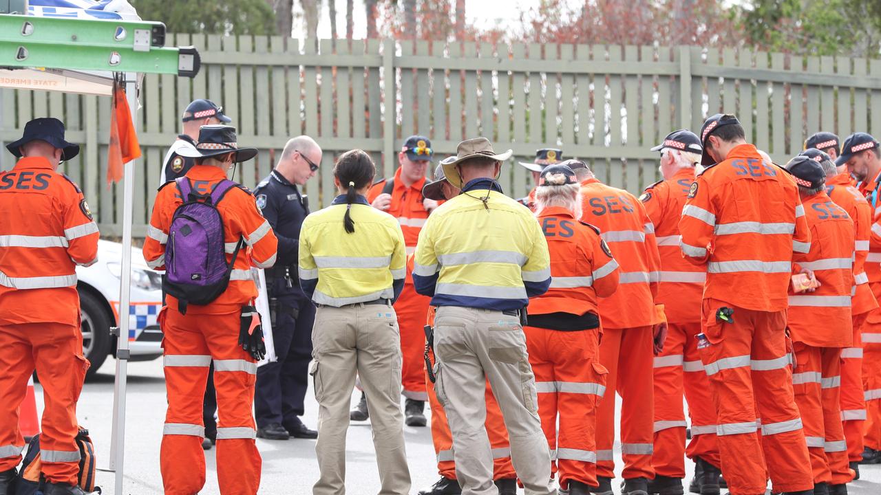 Search crews scoured 40km of dense bushland yesterday. Picture: Peter Wallis