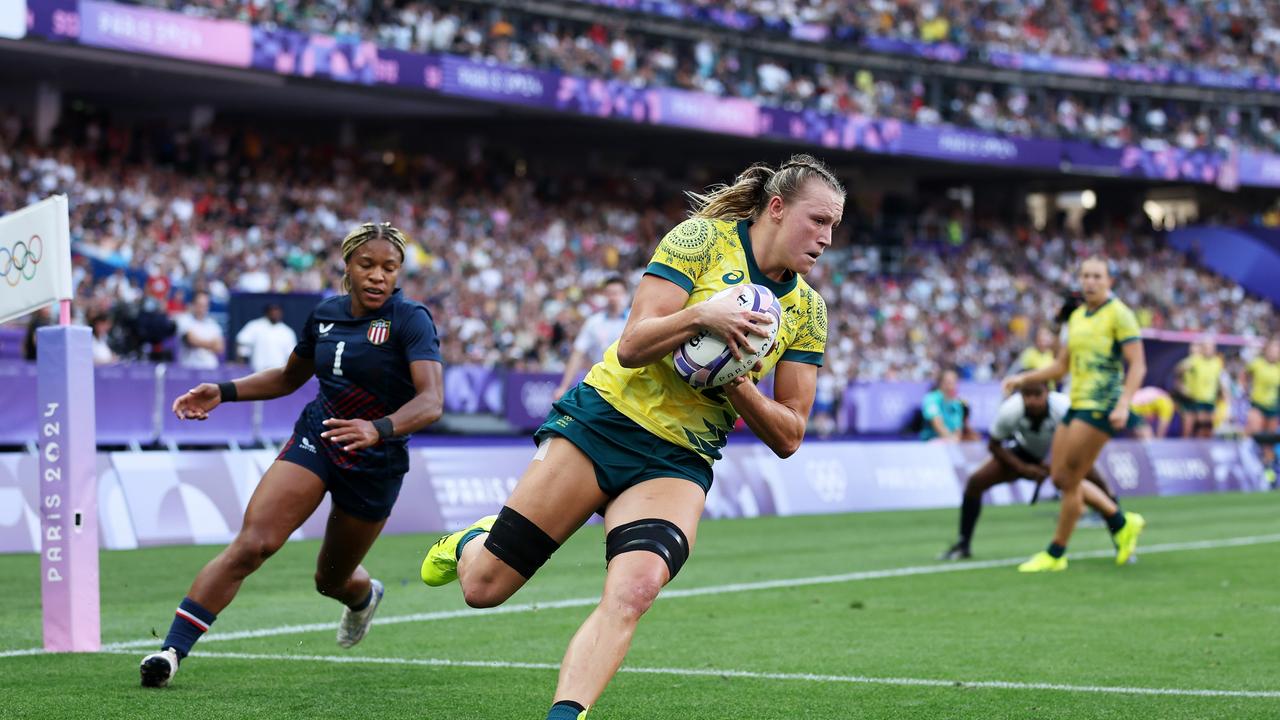 Maddison Levi was crowned the world’s best sevens player after dominating at the Olympics. Picture: Cameron Spencer/Getty Images