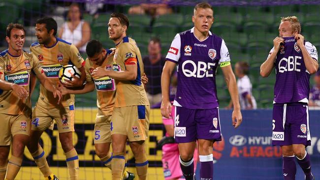 Newcastle somehow climbed off the canvas to deliver a knockout blow to Perth.