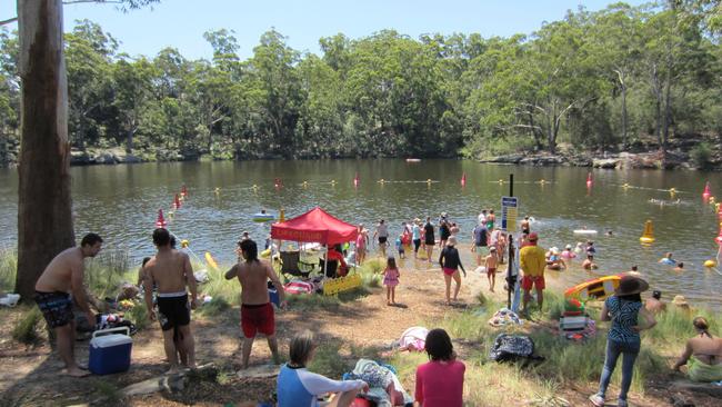 It is not uncommon for residents to cool off in Lake Parramatta during the hottest days.