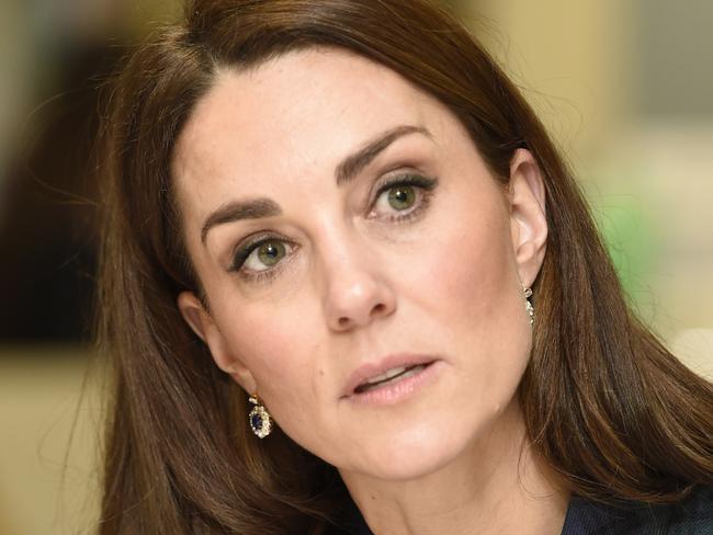 DUNDEE, SCOTLAND - JANUARY 29: Catherine, Duchess of Cambridge, who is known as the Duchess of Strathearn in Scotland, visits a community centre in Dundee to meet with employees and their families from the local Michelin tyre factory which is to cease production on January 29, 2019 in Dundee, Scotland. (Photo by Ian Rutherford - WPA Pool/Getty Images)