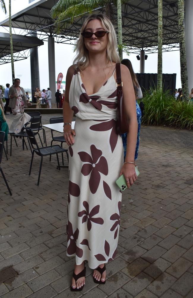 Matisse Marsh at the 91.1 Hot FM Ladies Oaks Day 2025.