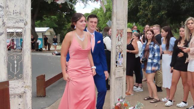 Chanae Peaker and Anthony Hill at the Hervey Bay State High School formal.