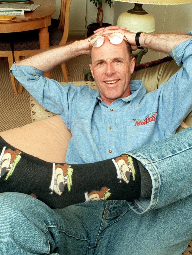 Cricket umpire Steve Randell relaxing prior to First Test Australia v West Indies at The Gabba. Cricket P/