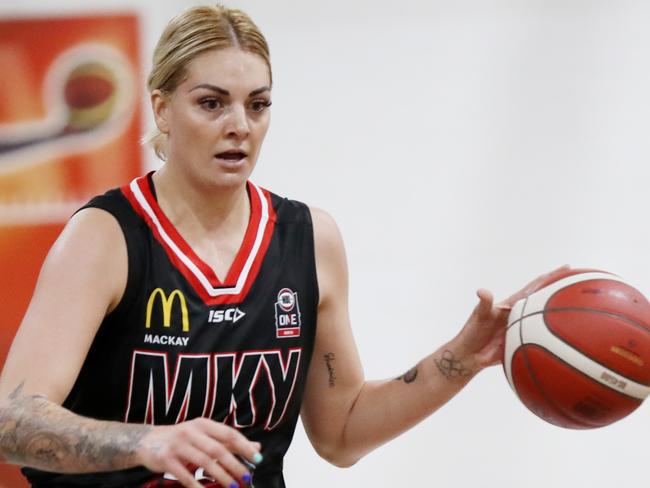 NBL1 North Women's Round 1. Cairns Marlins v Mackay Meteorettes at the Fish Tank. Meteorettes' Cayla George. Picture: Stewart McLean