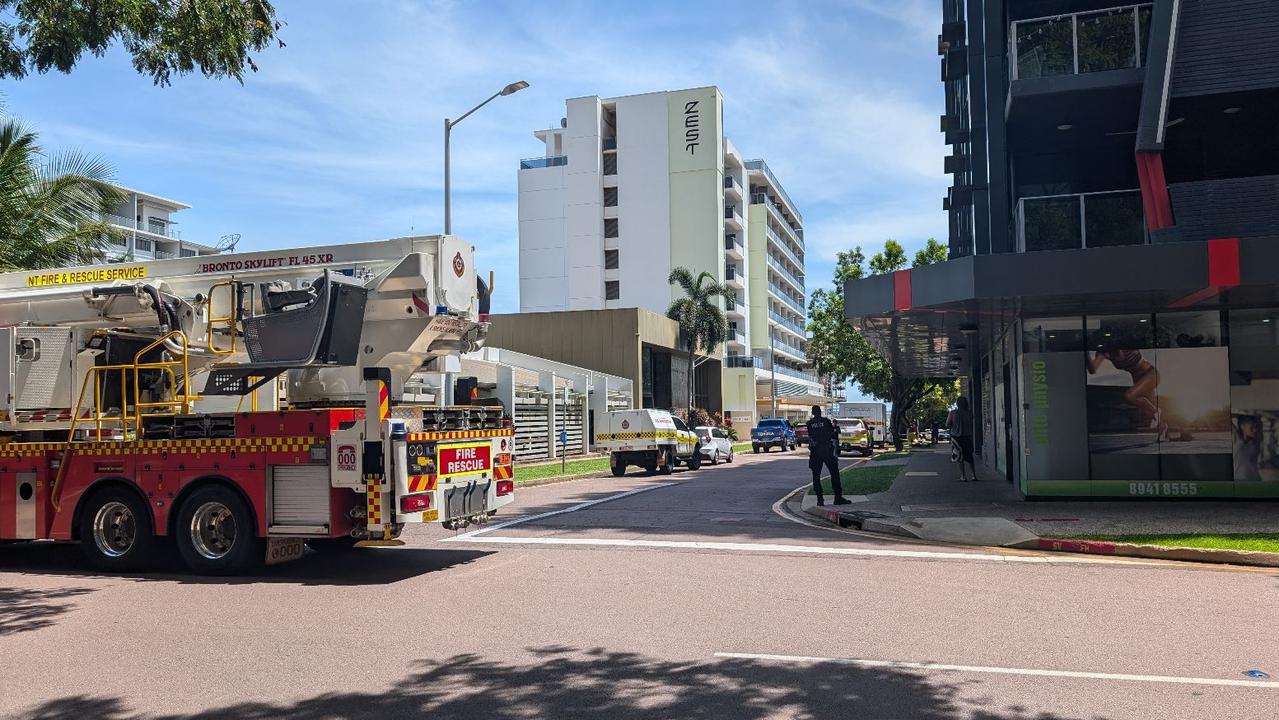 CBD street blocked off as fireys, police swarm on building