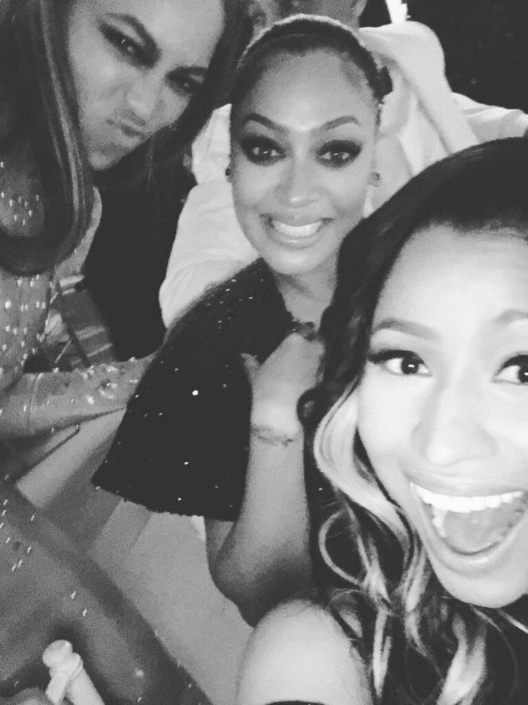 Met Gala 2016 on social media ... Beyonce, Lala Anthony and Nicki Minaj. Picture: Instagram