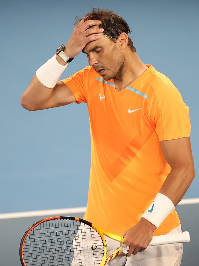 Rafael Nadal is battling Father Time. Picture: David Caird