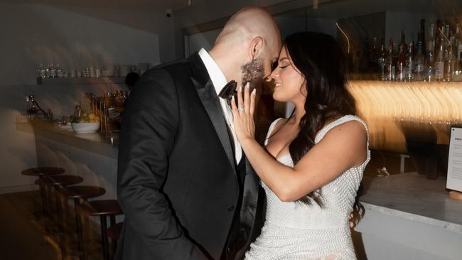 Alexia and David Milky married in December after meeting in the workplace - he was her boss. Picture: Emilio B Photography,