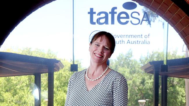 Interim TAFE chief executive Alex Reid at Adelaide TAFE headquarters. Picture: Tait Schmaal.