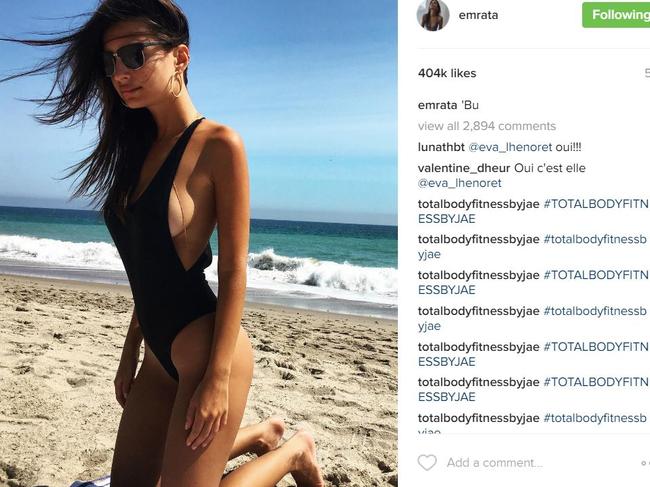 Emily Ratajkowski. Picture: Instagram