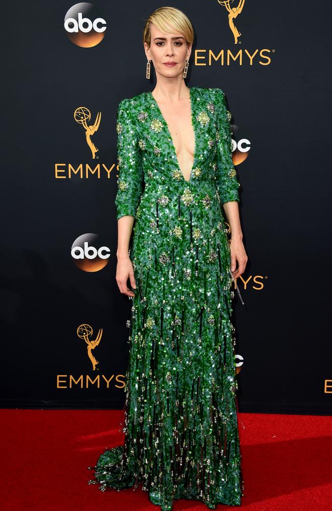 Sarah Paulson attends the 68th Annual Primetime Emmy Awards on September 18, 2016 in Los Angeles, California. Picture: AP