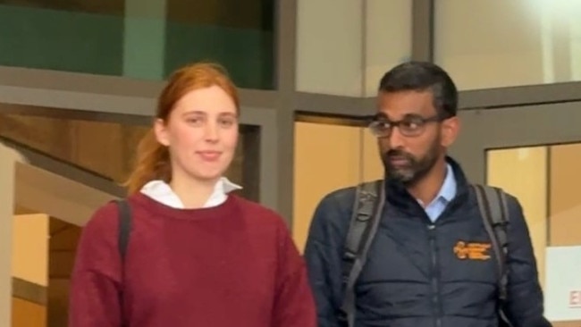 A pro Palestine activist will escape court without a conviction after she was placed on diversion for unlawfully assaulting two Land Force Expo attendees. Majority of the charges against Jasmine Duff, 28 â who is the national co-convener of the Students for Palestine movement â were dropped before prosecutors recommended her for diversion in the Melbourne Magistrates Court on Wednesday.  Picture: Erin Constable