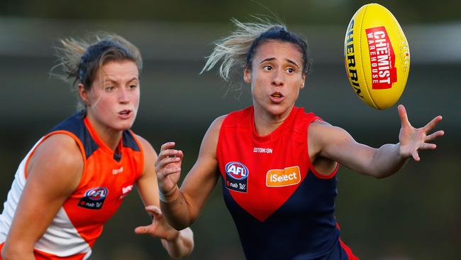 Aliesha Newman’s Melbourne defeated the GWS Giants.