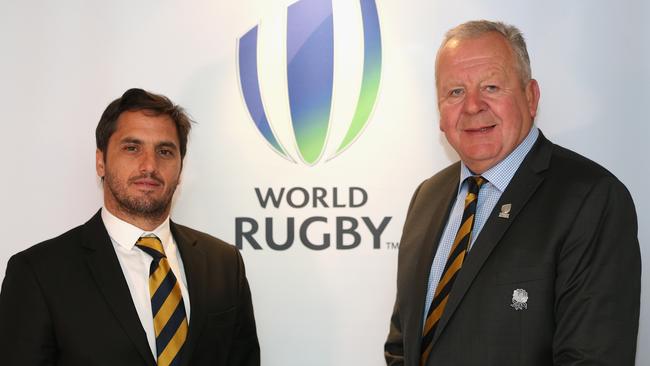 Agustin Pichot and Bill Beaumont are locked in a bitter power struggle for World Rugby supremacy. Picture: Getty Images