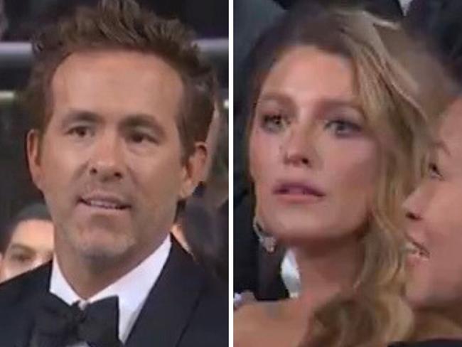 Blake Lively and Ryan Reynolds at SNL 50th anniversary special.