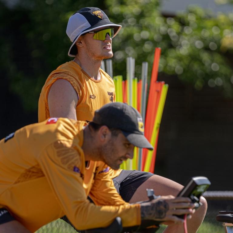 Mitch Lewis at pre-season training. Picture: Hawthorn FC