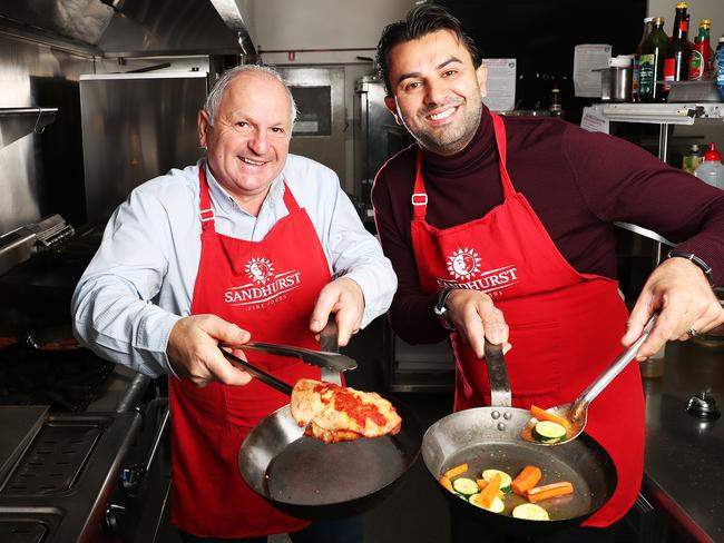 Marti Zucco and Simon Robustelli have developed a food collective program to help feed the homeless. Picture: NIKKI DAVIS-JONES