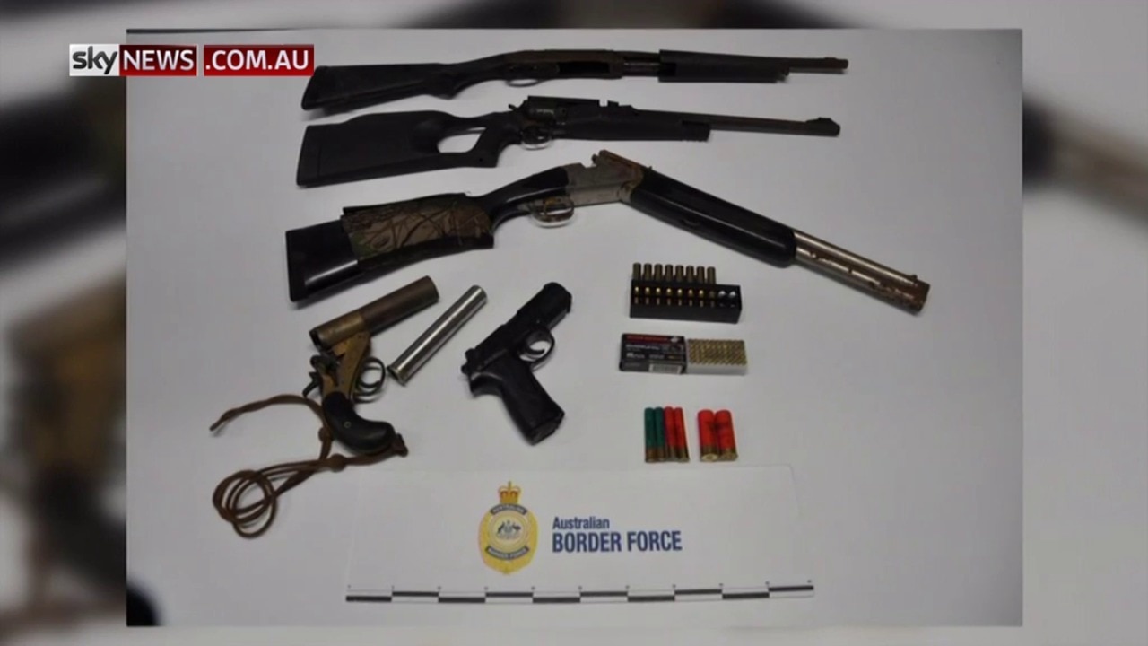 Australian Border Force seize weapons and ammunition from vessel in ...