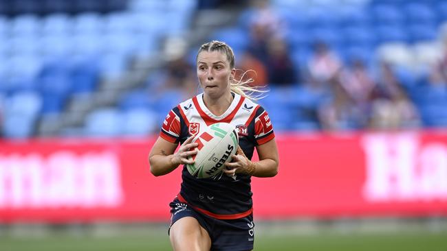 She narrowly missed out on the 2023 Dally M medal, but Tarryn Aiken remains off-contract from the Roosters for 2024. Picture: NRL Photos
