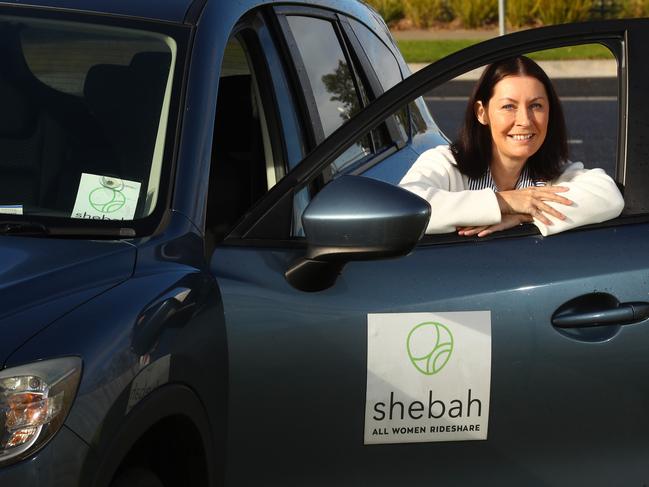 Shebah chief executive Sarra Stewart says the demand for the female-only rideshare service has “always been there”. Picture: Alison Wynd