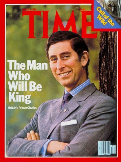 Prince Charles on the cover of Time magazine.