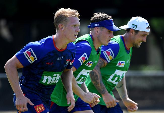 Kurt Mann (centre) has joined the Knights. 