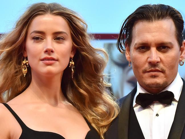 Johnny Depp and former wife Amber Heard’s firey marrage is being laid bare in a London court this week. Picture: Giuseppe Cacace